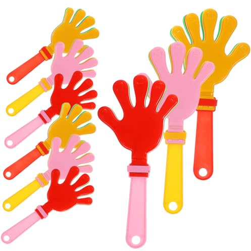 SOIMISS 20 Pezzi Battaglio di Plastica Rumorista da Festa per Bambini 19 Cm, Battimani Portatili senza Bordi Taglienti, Gioco Rumoroso per Celebrazioni, Eventi Sportivi e Feste