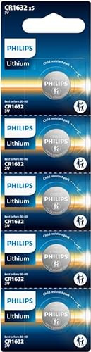 Philips CR1632 3V Lithium Knopfzelle Batterien 5 Stück