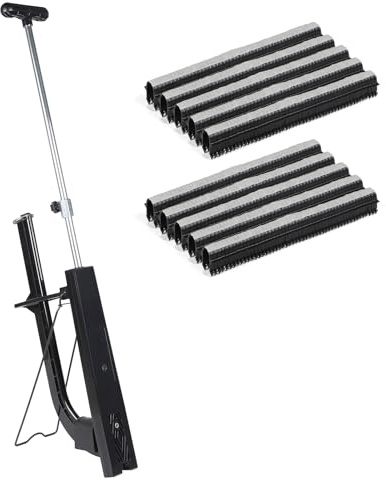 CPROSP Tackergerät 90cm für Rohrhaltern des Fußbodenheizung mit 500 Stück Tackernadeln 40mm, Tacker für Fußbodenheizungsrohr, Setzgerät für Tackernadeln, für Rohre Ø 14-20 mm - für Klammern 40-50 mm