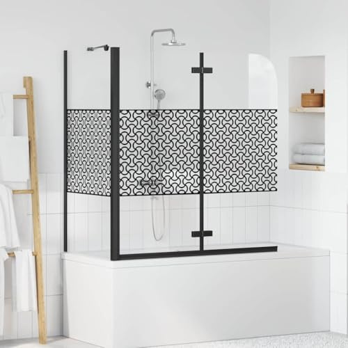 Refined Badabtrennung Geometrisch Schwarz 120 x 67 x 129 cm