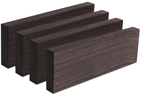 Black Ebony Lumber - Custom DIY Material Tool | Musical Locust Exotic | Wood Timber Handle Plate for Blank Knives Music Instrument Indoor Outdoor Tools 4.7x1.57x0.39