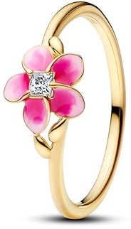PANDORA Damenring Disney Vaiana (Moana) Blume Goldfarben 163844C01
