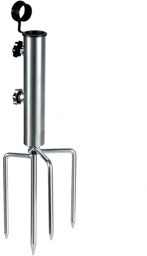 HLTYGWX Heavy-Duty Umbrella Base for Beach & Garden Flagpole Support Stand Sand with Stakes Patio Umbrella Holder Outdoor Stability & Wind Resi