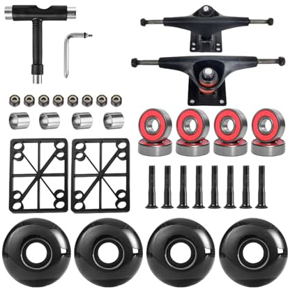 WNXGNHO Trucks de Skateboard Gullwing Haute Performance de 5 Pouces – Alliage d ' Aluminium résistant à la pour des manœuvres et des astuces fluides, Accessoires de Dessin antidérapants