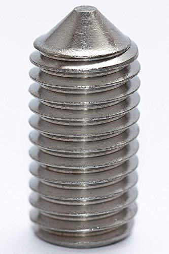 10 Stück Gewindestifte mit Spitze VA2 Madenschrauben DIN 914 M10x20