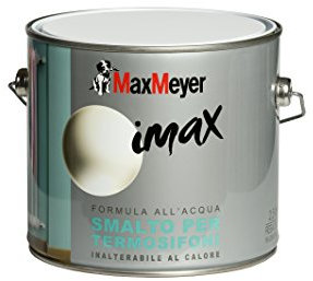 MaxMeyer Smalto satinato all'acqua per termosifoni Termosifoni BIANCO 2,5 L