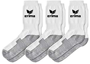 Erima Unisex 3er Pack Sportsocken (2181902), weiß, 43-46