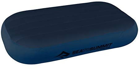 Sea to Summit Aeros Premium Inflatable Travel Pillow, Deluxe, Navy Blue