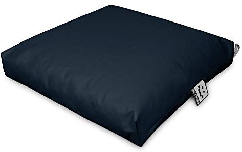 HAPPERS Cojín Suelo o Palets Multiusos Exterior Polipiel Azul Oscuro 60x80cm