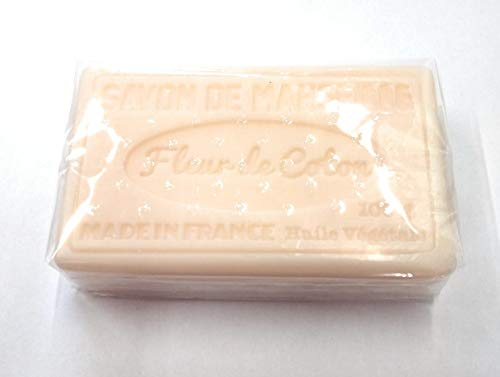 PRODUIT DE PROVENCE - VERITABLE SAVON DE MARSEILLE - FLEUR DE COTON - 100G