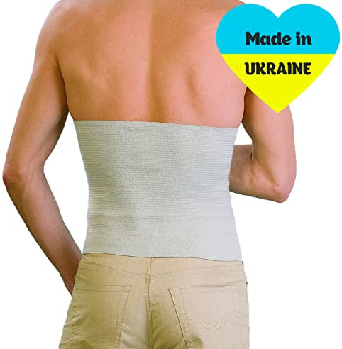 Wärmender Rückengürtel aus Wolle Dehnbare thermische Radikulitis-Bandage Heizung Lendengürtel mit optimaler Kompression für Männer und Frauen Schmerzlinderung im unteren Rücken (#1 für Taillenumfang