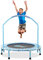 Trampolin Kinder Ø96cm - Mini Trampolins Mit Schaumstoffgriff und Sicherheitspolster, Faltbarer Rebounder, Fitness Trampolin Outdoor Indoor Klein, Kindertrampolin Gartentrampolin ab 2 3 4 Jahre