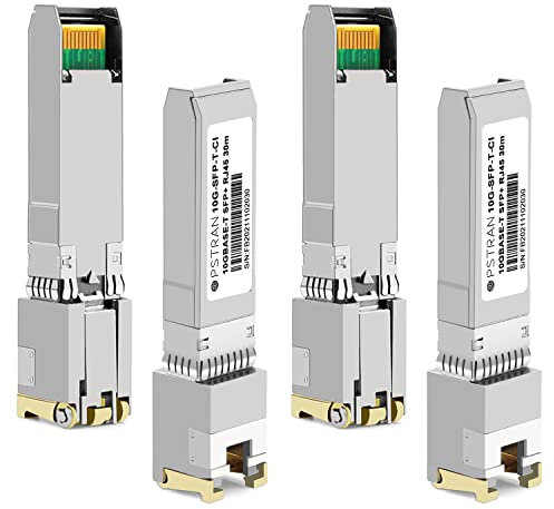 OPSTRAN 10GBASE-T SFP+ RJ45 Copper Transceiver Module Compatible with Cisco SFP-10G-T-S 10G SFP+ 30m Cat6a/7 4 Pack