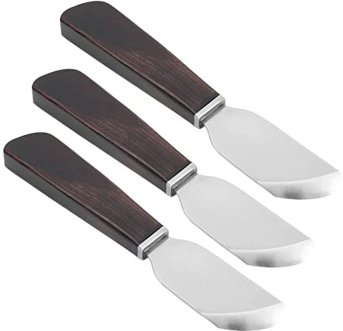 HOHXFYP Cuchillo de Cuero de 3 Uds,Cuchillo de Corte de Cuero de Acero Inoxidable Duradero,Cuchillo de Borde de Cuero Biselado Port¨¢til con Mango para Corte de Cuero,Decoupage