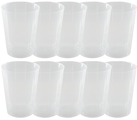 SP Berner - Pack de 10 Vasos de Plastico Reutilizables | Vasos Grandes Portátiles Multiusos | Capacidad de 550 ml