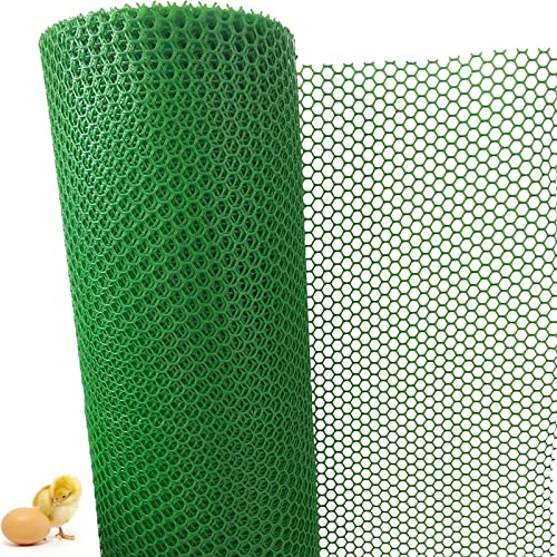 Grün Kunststoff Hühnerdrahtgeflecht, Gartenzaun Tierschutzgitter/ Schutznetz Für Balkone, Verwendet Für Geflügel Zäune Arboretum Isolierung Ausrüstung ( Color : W 80cm/31.5in , Size : L 50m/164ft )