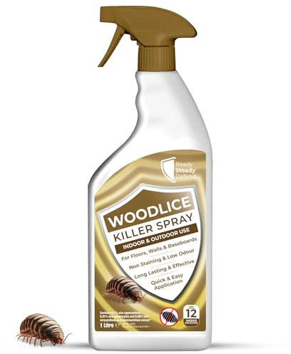 Woodlice Killer Spray 1L - Powerful Insect Killer for Indoor & Outdoor Use, Effective Bug Spray, Fast-Acting Insecticide for Woodlice & Common Pests, Ultra Power Household Pest Control Spray 1 Litre