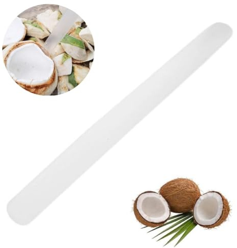 Meikakka Kokosnuss-Eiermesser, weiches Kunststoffmesser. Kokos-Fleischtrenner, Kokos-Fleischschaber. Kokos-Flaschenöffner. Kokosnuss-Werkzeug, Küchenutensilien und Gadgets für Kokosnuss-Liebhaber, 5