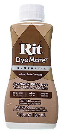 Rit DyeMore - Tinte de fibra líquida sintética de 7 onzas para ropa, decoración y manualidades, color marrón chocolate (paquete de 1)