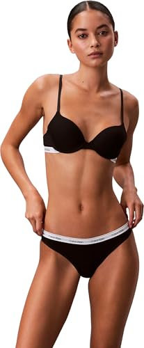 Calvin Klein String Femme avec Ceinture Emblématique, Noir (Black), XXL