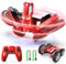 DEERC Remote Control Car - Double Sided Mini RC Stunt Car, 360°Rotating 4WD Off-Road RC Cars with Headlights 2.4Ghz Indoor/Outdoor Rechargeable Toy Car for Boys Age 4-7 8-12 Birthday Xmas Gift