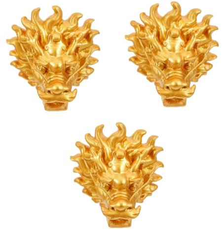 PHENOFICE 3stücke Große Gartenbrunnen-Dekoration Mit Drachenkopf-wasserabgang Elegante Wandfontäne Für Garten Und Villa Installieren Beeindruckendes Wasserspiel Für Außenbereiche