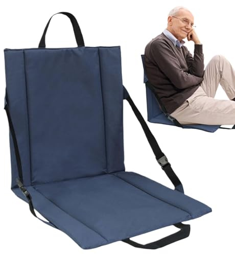 Folding Camping Chair - Stadium Cushion, Camping Seat Cushion | Folding Stadium Seat Pads, Camping, Hiking, Weekender, Picnic, Seat Cushion, Chair Cushion for Outings, Travel, Hiking, Ange