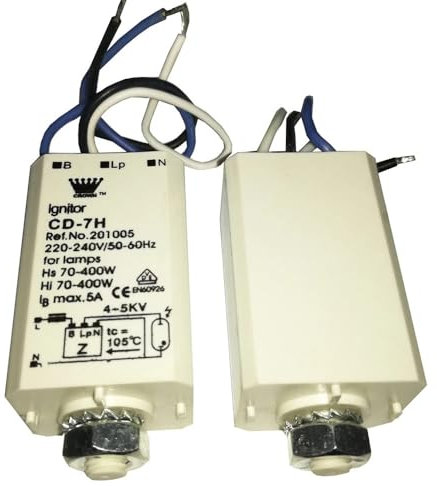 KAYPBWQMG 2 Stück CD-7H elektronischer Zündstarter for HID-HPS-Lampen, Metallhalogenid-Licht, 70–400 W, 220–240 V, 50–60 Hz