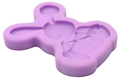 TIDTALEO 2 Stück Ostern Schablonen Schokoladentafeln Ostern Fondant Formen Schokoladenstückchen Form Eiswürfelbereiter Hase Schokoladenform Seifenformen Pfanne Schokoladenformen