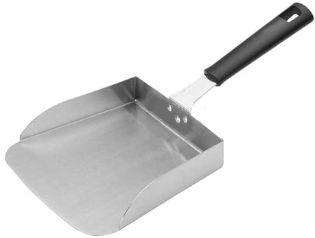 Espátulas para hamburguesas Smash para asar, de acero inoxidable, raspador, espátulas grandes a la plancha, para alimentos fritos y mover alimentos