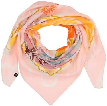 FRAAS Halstuch Damen mit Urlaubsmotiven - 103 x 103 cm - in Seidenmischung - leichter Schal für den Sommer
