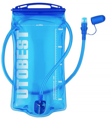 UTOBEST Hydration Bladder, Water Bladder 1L 1.5L 2L 3L, BPA Free, Leak Proof Water Reservoir for Running Cycling Hiking Camping