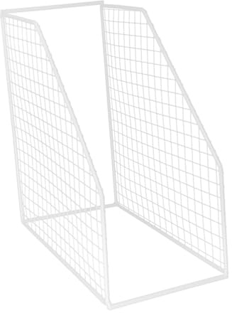 UKCOCO Kitchen Pot Rack Two-layer Standing Shelf White Iron Pan Organizer Table Top Organizer Corner Storage Shelf for Household Kitchen Countertop with Wear-resistant Design