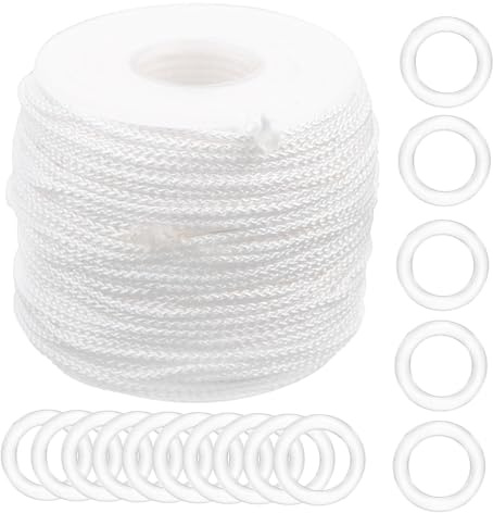 CONGARTENO Tende Anelli Set Di Anelli Per Tende Romane Cordini Intrecciati Per Romane Ferramenta Per Parti Per Kit Di Riparazione Per