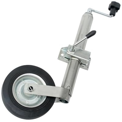 WUHGI Gato para Remolque con Soporte para Rueda de RV con Abrazadera, Tubo de 48 mm, Capacidad de Carga de 150 kg, Accesorios para caravanas, Piezas para autocaravanas, Capacidad de elevación robu