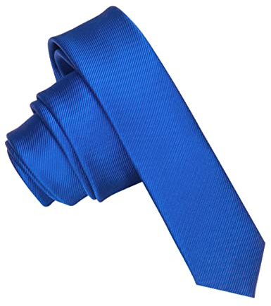 JEMYGINS schmale Herren Krawatte einfarbig 4cm