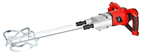 STIER Malaxeur double RW240, 1 800 W, volume de mélange 120 l, materiaux denses et collants, mélangeur peinture, tige de mélange,
