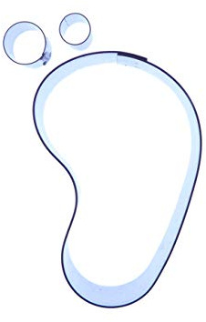 Baby Footprint - Stainless Steel Cutter - for Cake Decorating or Craft