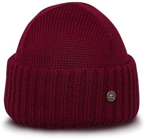 Sterkowski Orso Strickmütze | 100% Merinowolle Beanie für Herren und Damen | Warme Wintermütze Rippstrickmütze