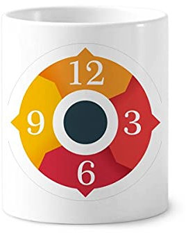 Digital Average Distribution Dial Toothbrush Pen Holder Mug Cerac Stand Pencil Cup