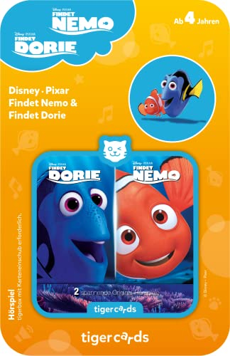 tigermedia tigercard Disney Findet Nemo Findet Dorie - Juego de Audio para Nieto, Sobrina, Sobrino ahijado a Partir de 4 tigerbox CD, Caja de casetes, Libro de Audio