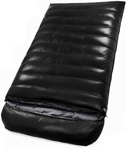 Schlafsäcke für Erwachsene, ultraleichter Schlafsack, tragbar, wasserdicht, weiße Gänsedaunen, Camping-Doppelschlafsäcke, 13 ℃ ~ -20 ℃ Wetter für Trekking, Camping, Outdoor-Überleb