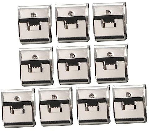 50 Stück Photovoltaik-erdungsklemme Metall Draht Clips Für Anhänger Klemmschellen Für Solarkabel Drahtklemmen Kabelclip Isolierte Klemme Rahmen 304 Edelstahlmaterial Doppelte Linie