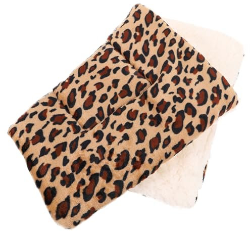 Sosoport Haustierdecke Wärmende Kuscheldecke Aus Dickem Material Mit Leopardenmuster Für Kleine Hunde Und Katzen Ganzjährig Nutzbar