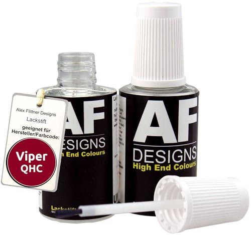 Alex Flittner Designs Pennarello a vernice per Viper QHC Candy Apple, rosso metallizzato, ad asciugatura rapida, 2 x 20 ml