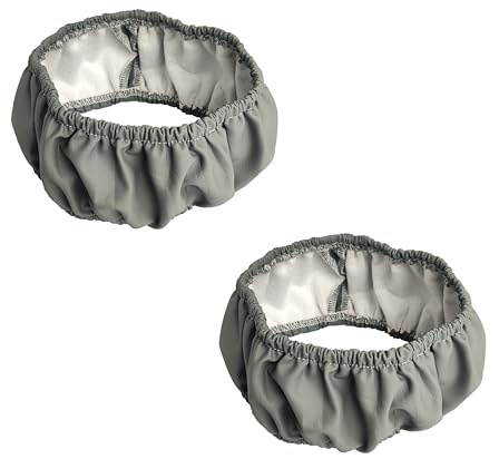 2Pcs Wheelchair Tire Covers for 12’’ Rear Wheel to Protect Floors/Carpets, 12’’ Non-Slip Wear-Resistant Wheelchair Slippers，Wheelchair Tyre Covers