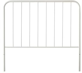 MUEBLIX.COM - Cabecero Forja Cama Domi, Cabecero 135 cm, Camas de Matrimonio y Juvenil, Cabezal para Cama, Hierro con Tubo de 30 mm, Altura Máxima 125 cm, Color Blanco