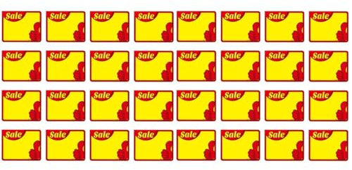 Operitacx 100 Stk Warenpreisschild Einzelhandelsschild Verkaufsfördernde Tags Warenzeichen verkaufspreis aufkleber Markt-Tags preisschilder Werbeaktionen Werbeschilder Werbe-Tags Weiße karte