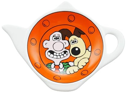 Half Moon Bay | Wallace & Gromit | A Grand Day Out Rocket | Tea Bag Holder | Official Merchandise | Teapot Shaped Tidy and Spoon Rest | Gifts for Aardman Fans and Tea Lovers