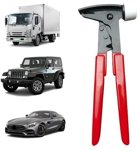 WJnflQN Radgewichte Hammer zum Anklipsen, Radausgleichsgewichtshammer | Auto-Rad-Auswuchtgewichtszange,Radgewichtszange, Radauswuchtwerkzeug zum Auswuchten von Reifen, Reparaturreifen, Blech